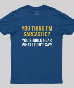 Alternative view of Sarcastic Geek T-Shirt