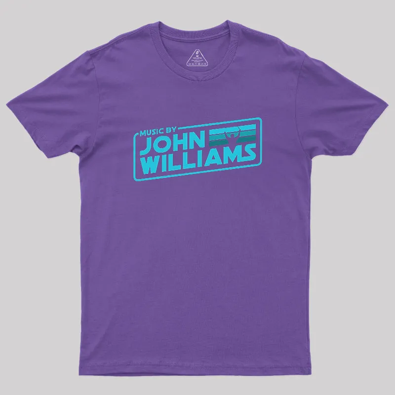 Music by John Williams Blue Shadow Geek T-Shirt - Image 5