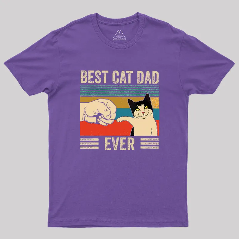 Best Cat Dad Ever Geek T-Shirt - Image 5