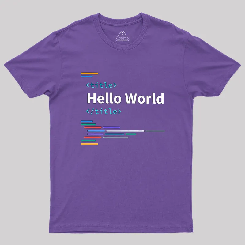 Developer Hello World Geek T-Shirt - Image 5