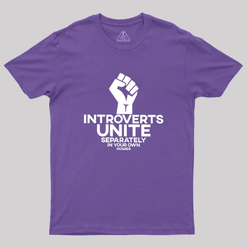 INTROVERTS UNITE Separately In Your Own Homes Geek T-Shirt - Image 6