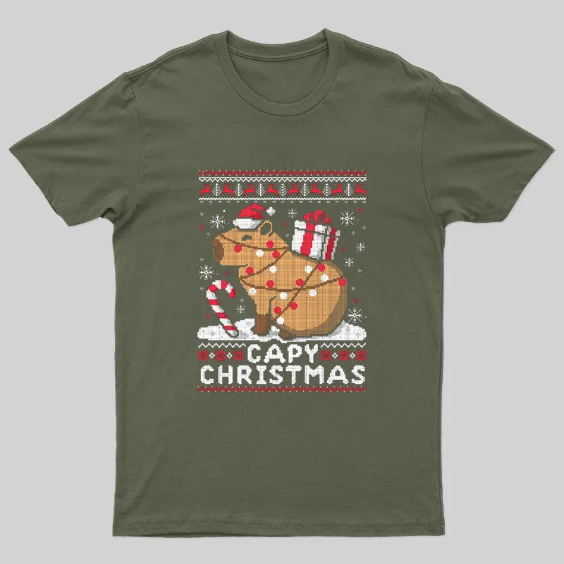 Capy Christmas T-Shirt - Image 3