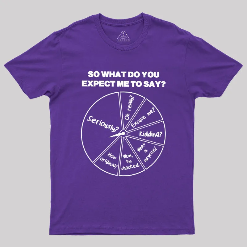 What Do You Expect Me To Say Geek T-Shirt - Image 6
