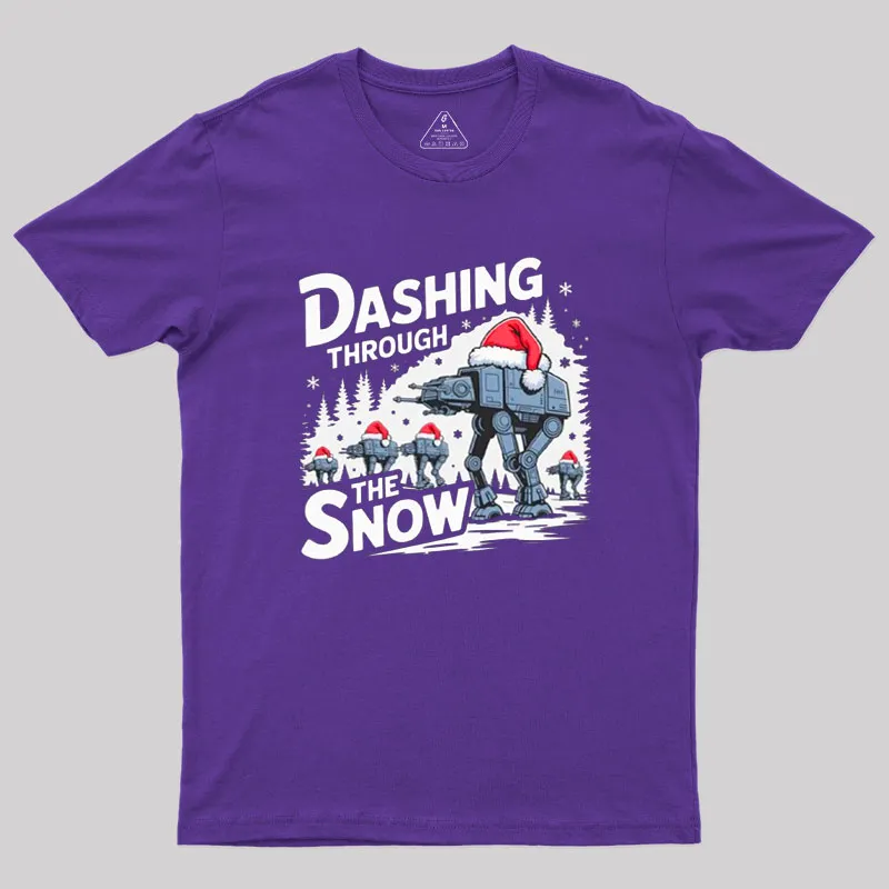 Dashing Through The Snow Geek T-Shirt - Image 6