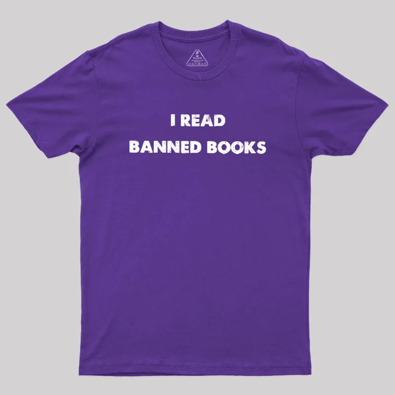 I Read Banned Books Geek T-Shirt - Image 6