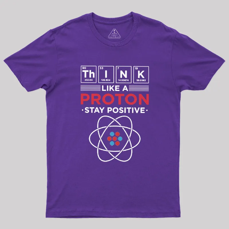Think Like A Proton Geek T-Shirt - Image 4