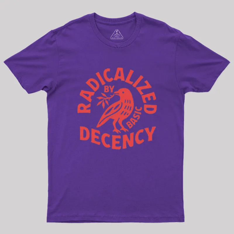 Radicalized By Basic Decency Geek T-Shirt - Image 5