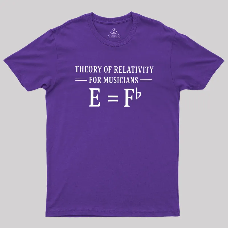 Theory Of Relativity For Musicians Geek T-Shirt - Image 6
