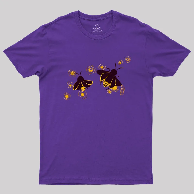 Fireflies Humour Bees Geek T-Shirt - Image 5