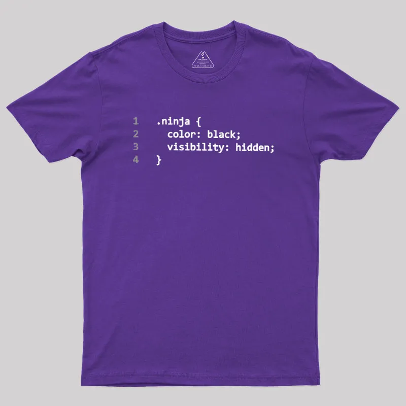 CSS Coding Ninja Geek T-Shirt - Image 6