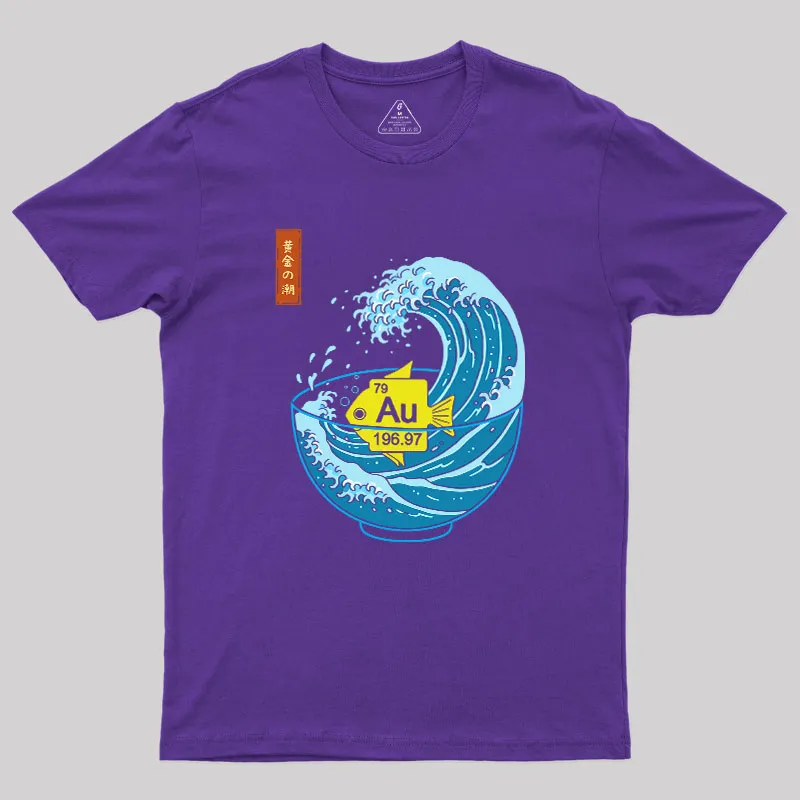Golden Wave Geek T-Shirt - Image 6