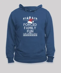 Alternative view of Forced Family Fun Sarcastic Geek Hoodie