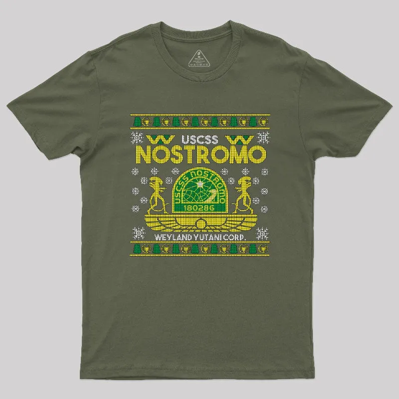 Nostromo Ugly Xmas Sweater T-Shirt - Image 3