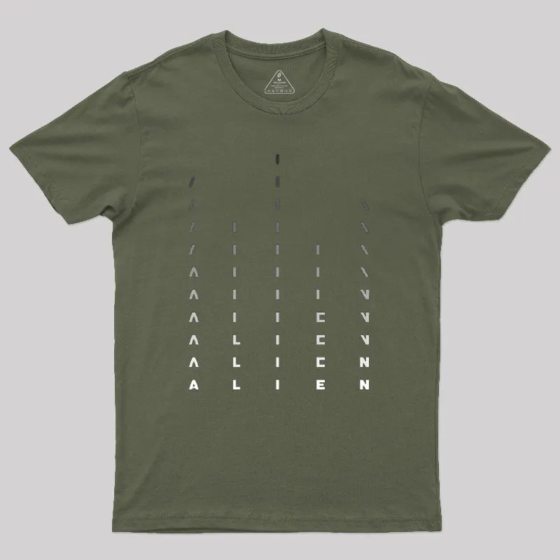 Alien Movie Title Sequence Geek T-Shirt - Image 3