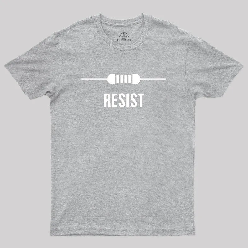 RESIST Funny Electrical Engineer Geek T-Shirt - Image 4