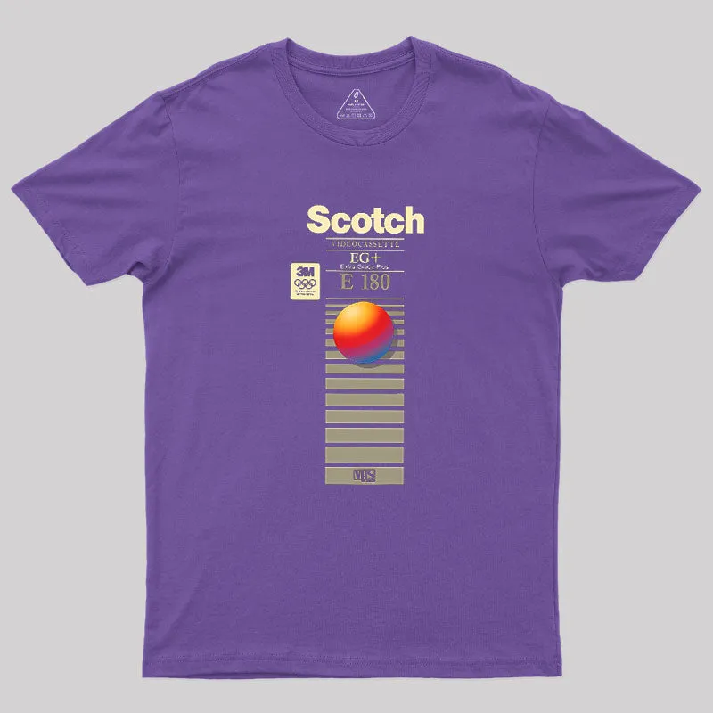 VHS Scotch E180 Geek T-Shirt - Image 5
