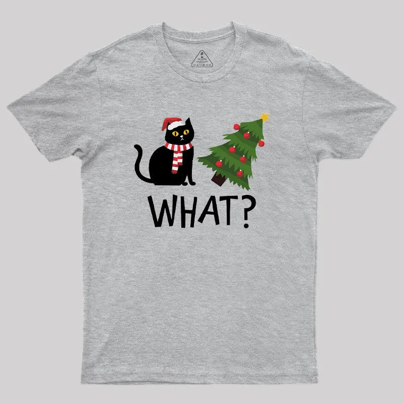 Christmas Cat Geek T-Shirt - Image 4