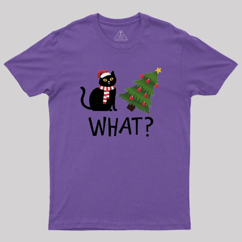 Christmas Cat Geek T-Shirt - Image 6