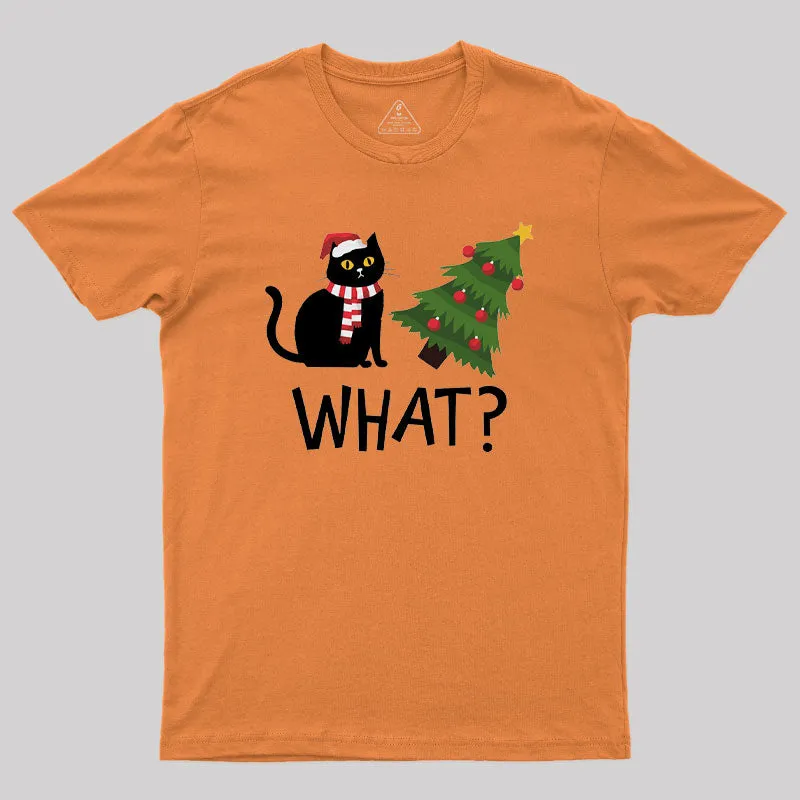 Christmas Cat Geek T-Shirt - Image 7