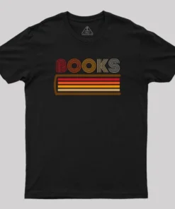 Alternative view of Retro Books Geek T-Shirt