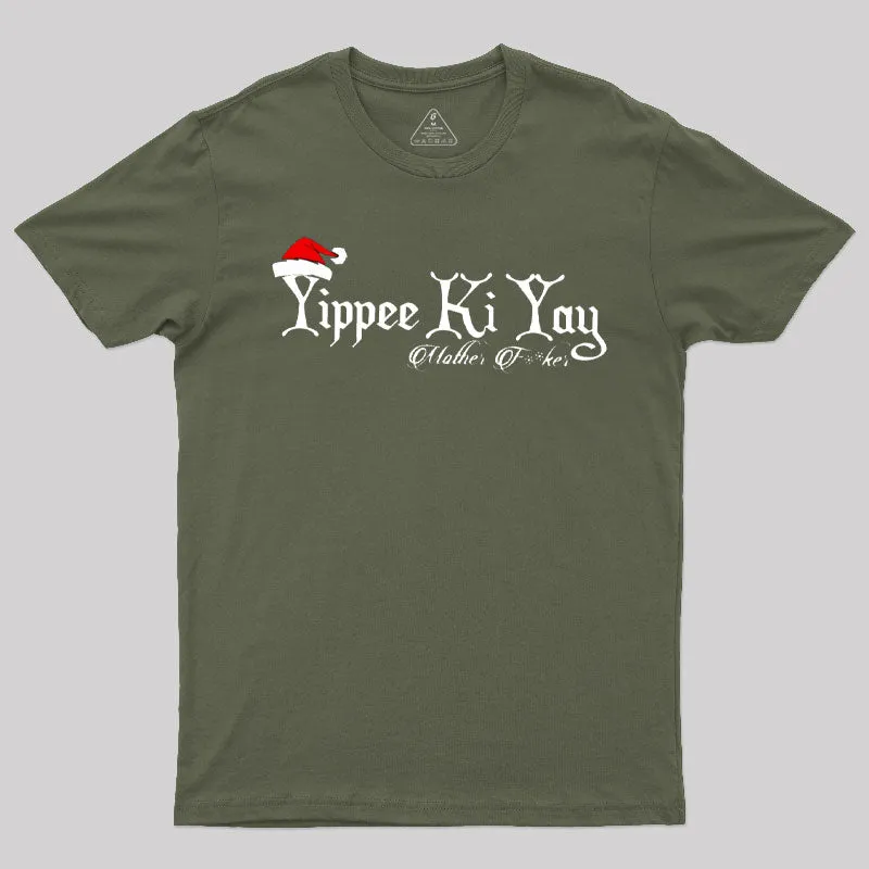 Yippee Yay Funny Christmas T-Shirt - Image 3