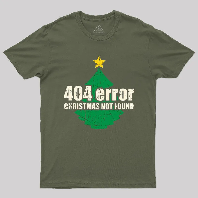 404 Error Christmas Not Found T-Shirt - Image 4