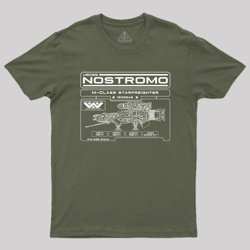 Nostromo Blueprint T-Shirt - Image 3