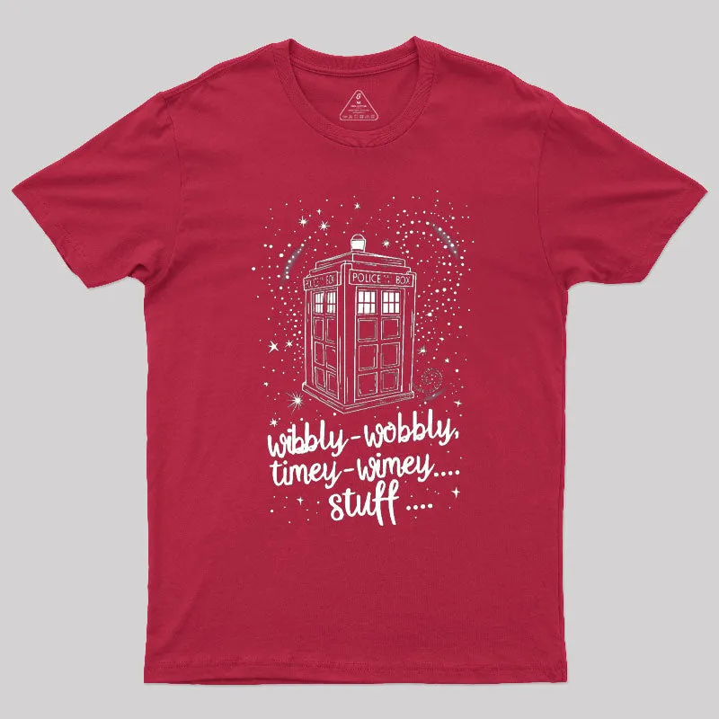 Wibbly wobbly, Timey Wimey Christmas T-Shirt - Image 5