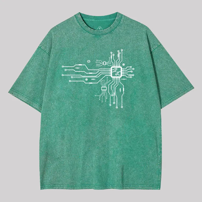 CPU Heart Washed T-shirt - Image 3