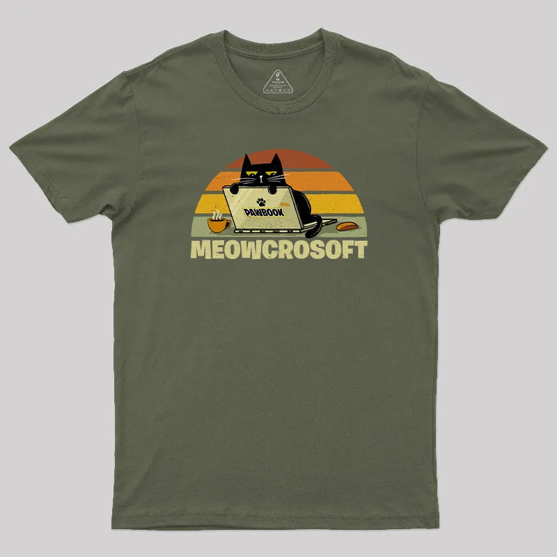 Meowcrosoft T-Shirt - Image 3