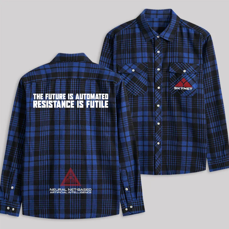 Skynet Plaid Flannel Shirt - Image 2