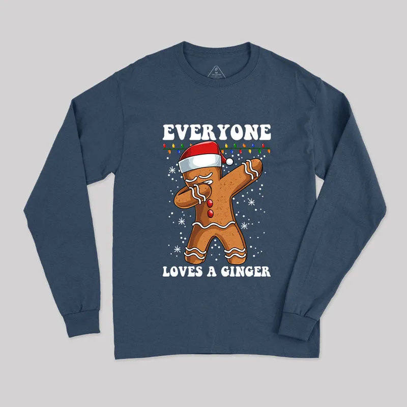 Gingerbread Dabbing Dance Christmas Geek Long Sleeve T-Shirt - Image 3