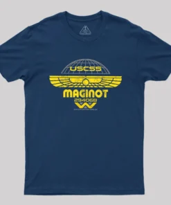 Alternative view of USCSS Maginot Geek T-Shirt