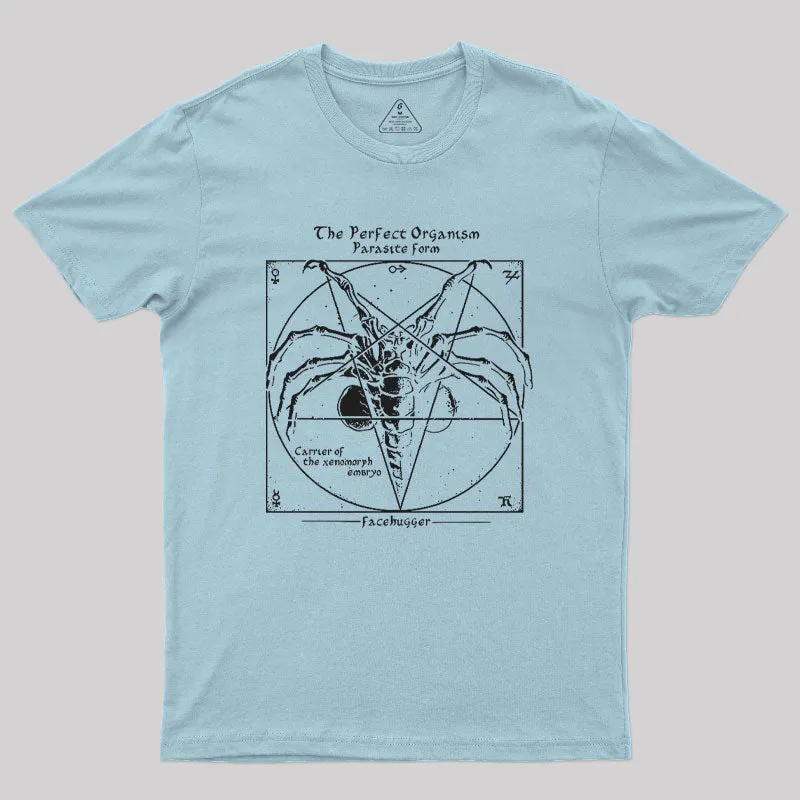 Alien Pentagram Nerd T-Shirt - Image 9