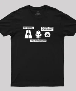 Alternative view of Three Robots Geek T-Shirt