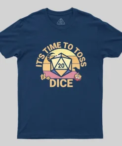 Alternative view of Time To Toss The Dice Geek T-Shirt