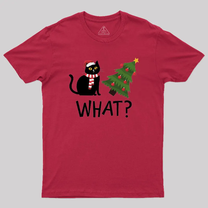 Christmas Cat Geek T-Shirt - Image 5