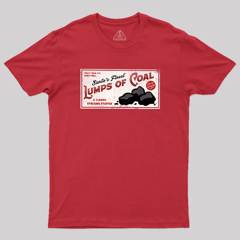 Santa's Coal Vintage Ad Geek T-Shirt