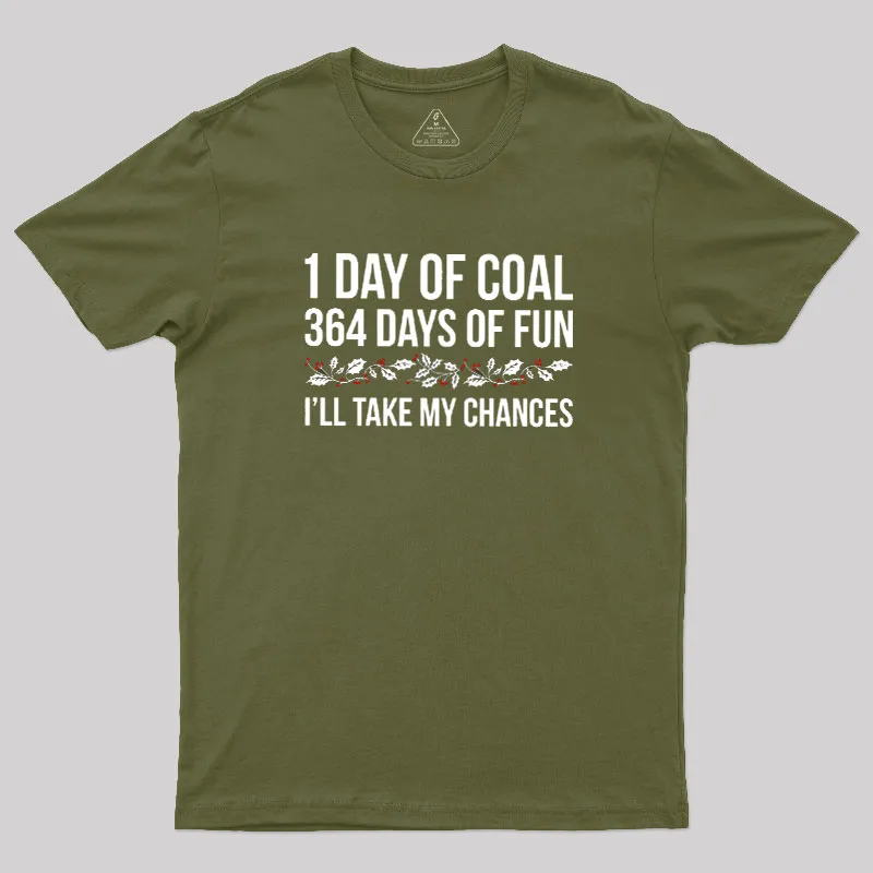 1 Day of Coal Geek T-Shirt - Image 3