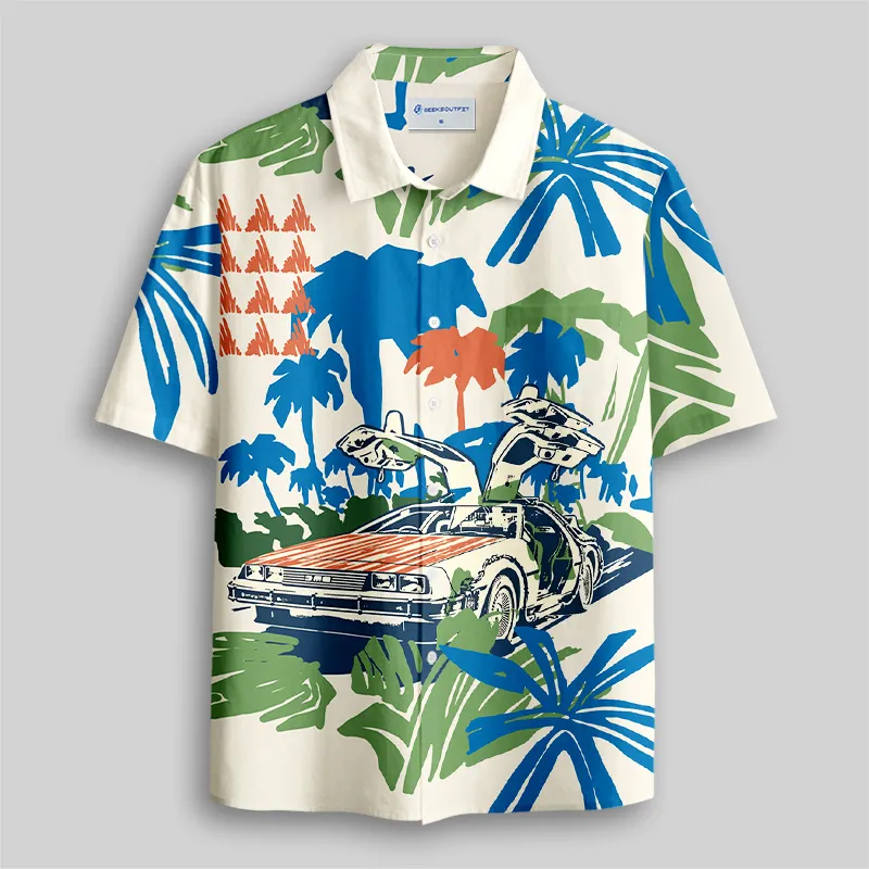 Go To The Future Button Up Pocket Shirt