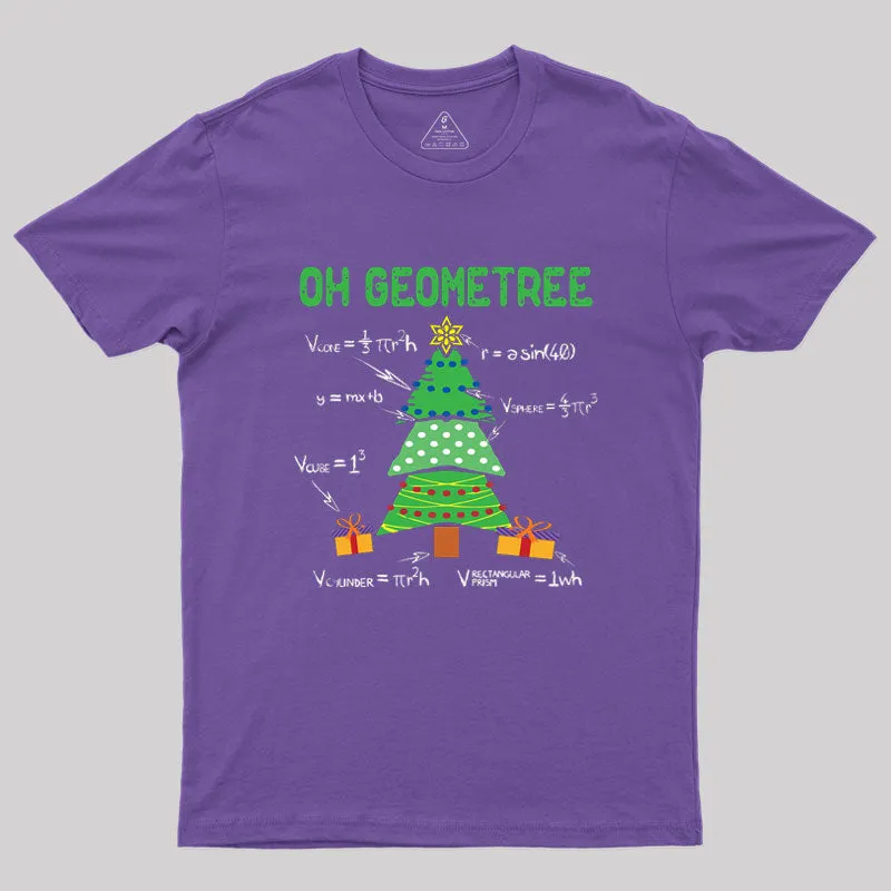 Oh Geometree Geometry Math Science Geek T-Shirt - Image 5