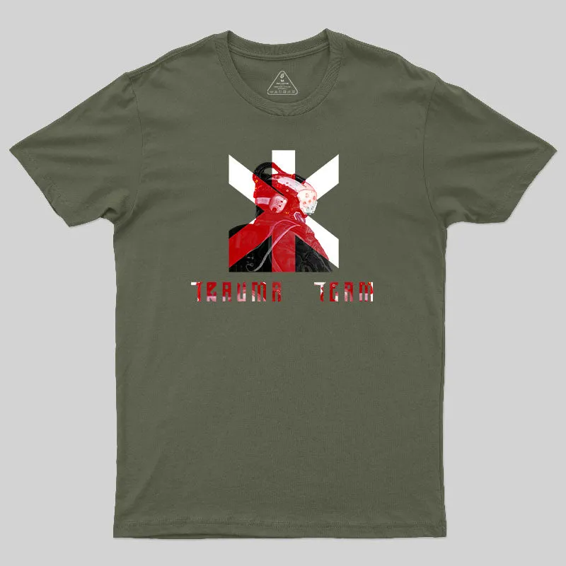 Trauma Team Armed Safety Expert-Cyberpunk 2077 T-Shirt - Image 3