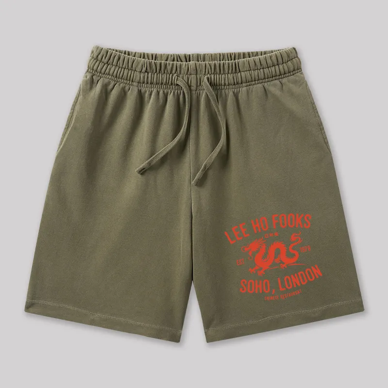 Lee Ho Fooks Vintage Resto Geeky Washed Shorts - Image 3