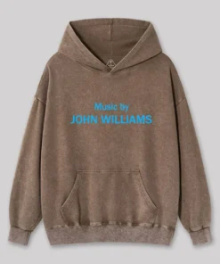 Alternative view of Music by John Williams Geek Washed Hoodie