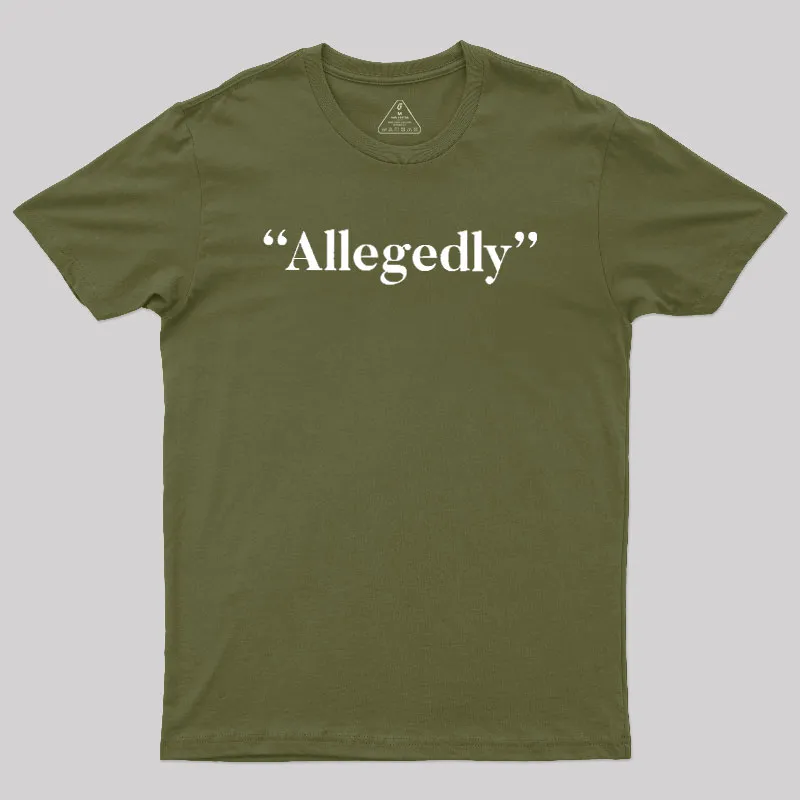 Allegedly Geek T-Shirt - Image 3