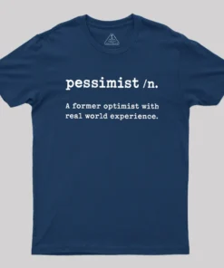 Alternative view of Pessimist Geek T-Shirt