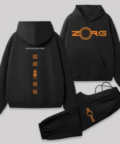 The Fifth Element Front and Back Printed Geek Fleece Hoodie Set