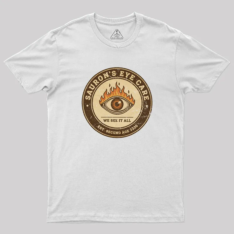 Sauron’s Eye Care Geek T-Shirt - Image 11