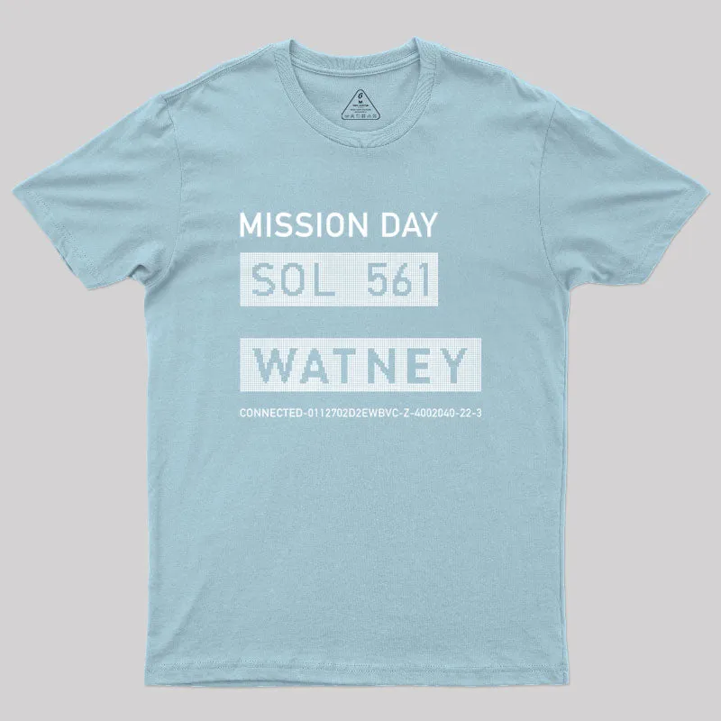 The Martian Watney Emblem Geek T-Shirt - Image 10