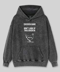 Alternative view of Chicken Game Nerd Washed Hoodie